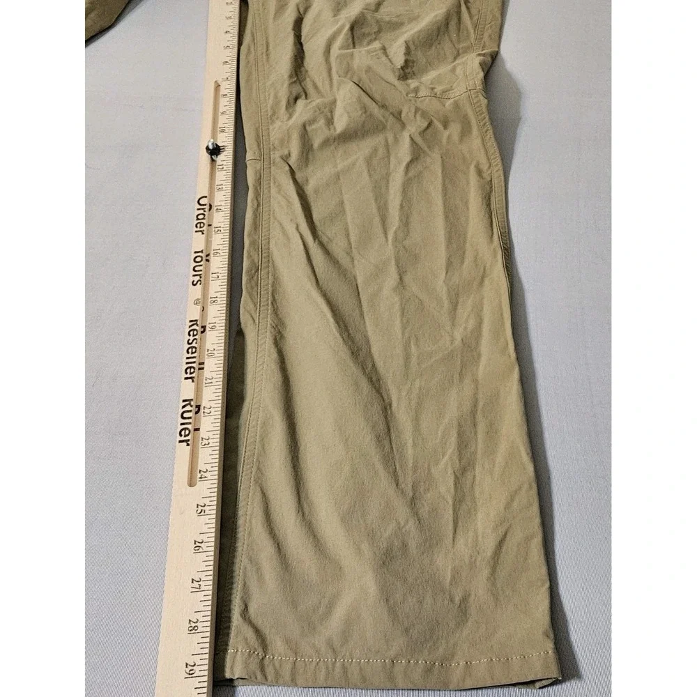 LL Bean‎ Pants Mens 30x29 Beige Nylon Stretch Hiking Cargo Performance